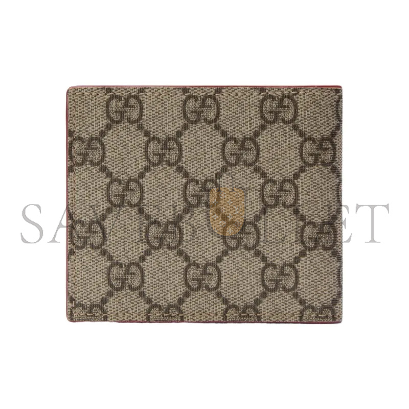 Gvc*1 red interior gg bi-fold wallet 768243 (21*9cm)